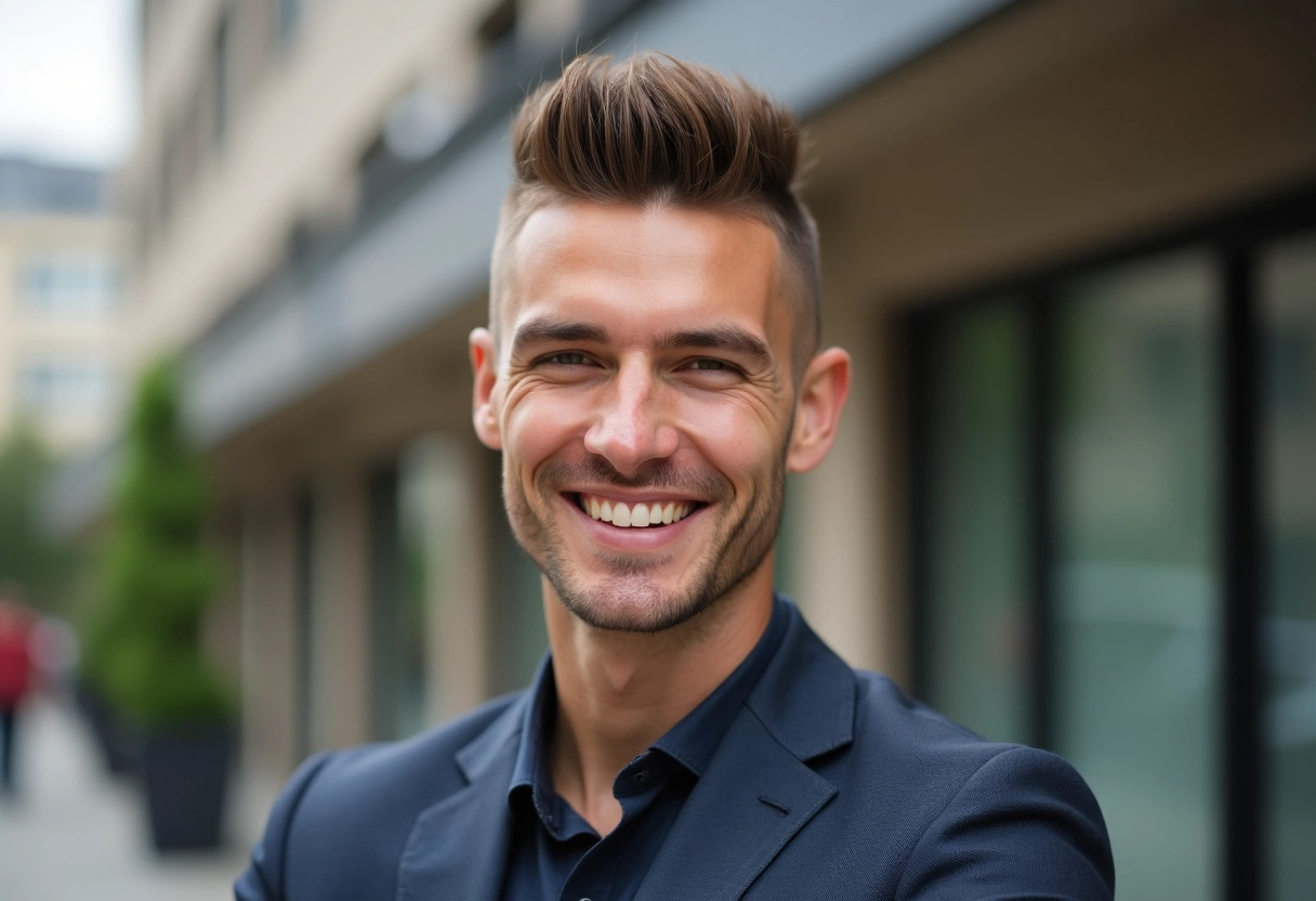 coupe tendance homme effet dégradé