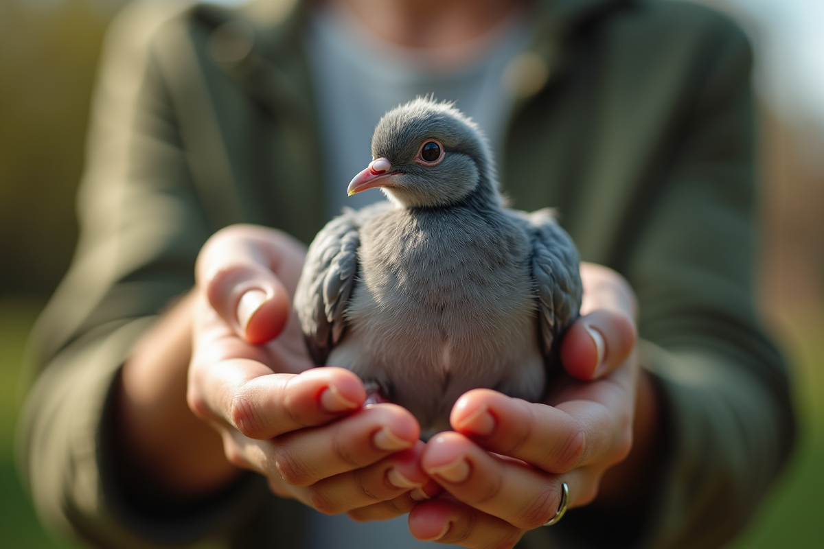 bébé pigeon